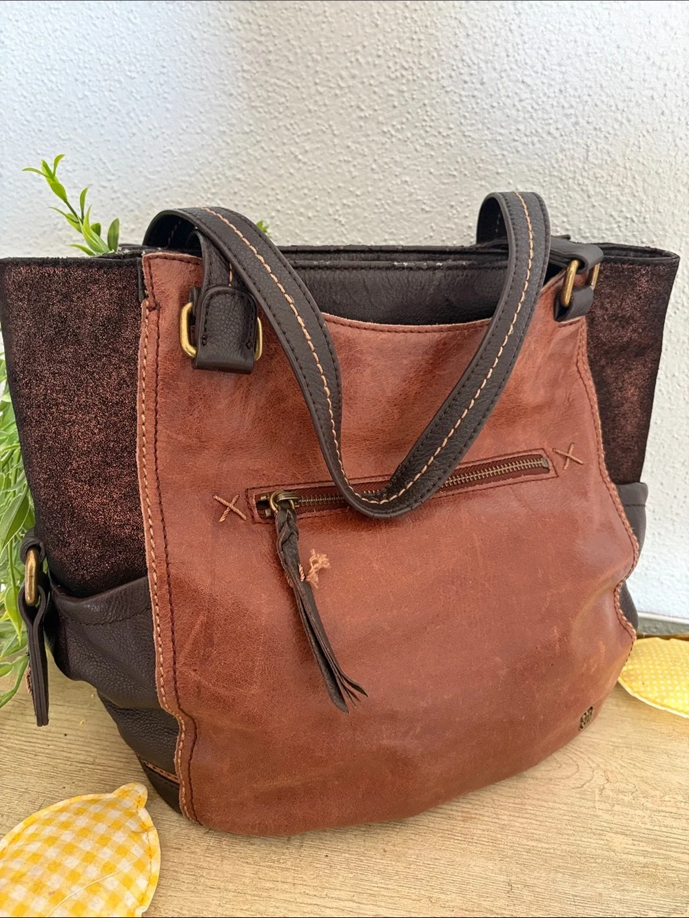 The Sak Women's Brown Leather Tote Bag - Classic Everyday Carry